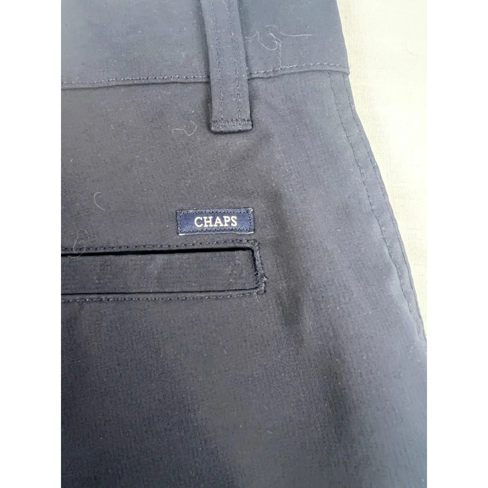 Men’s Chaps Golf Performance Flat Front Stretch Golf Shorts Size 36 Dark Blue